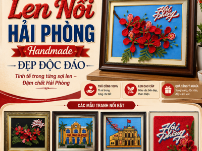 Các Mẫu Tranh Thêu Len Nổi Hải Phòng Handmade Đẹp Độc Đáo